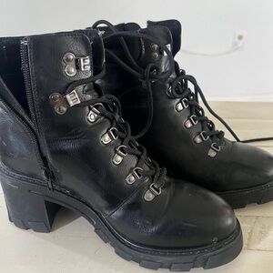 MADDEN GIRL HEELED COMBAT BOOTS